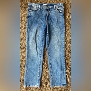 Good American Good Legs Straight Denim Jeans Indigo Size 12/31 GLSNF740OP